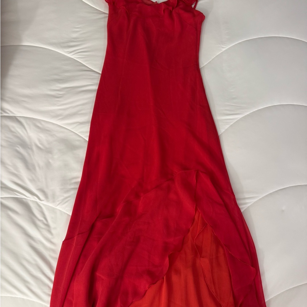 NWT Aritzia Wilfred Red Engage Midi Dress